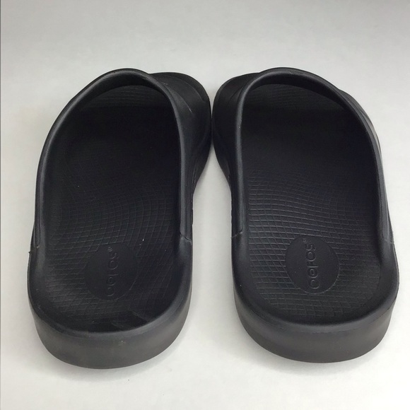 OOFOS OOahh Slide Sandals in Black Size 13. - Picture 6 of 10